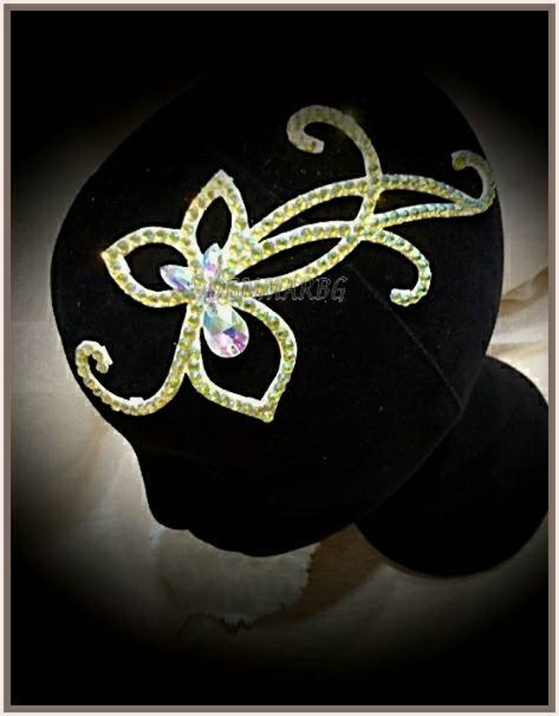 Rhinestone Dance Competition Hairpiece Jewelry Ballroom Etsy