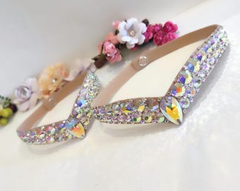 AB Crystal Rhinestone Choker, Ballroom Dance Jewelry