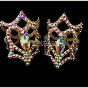 Ballroom wristband jewelry Dance competition accessories rhinestone crystal bracelet Latin dance costume competition individual dress cuff