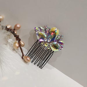 Ballroom hair comb, dance accessories, rhinestone hairpiece, Dance hair comb, crystal hair jewelry, dance dress costume, ballroom hairpiece
