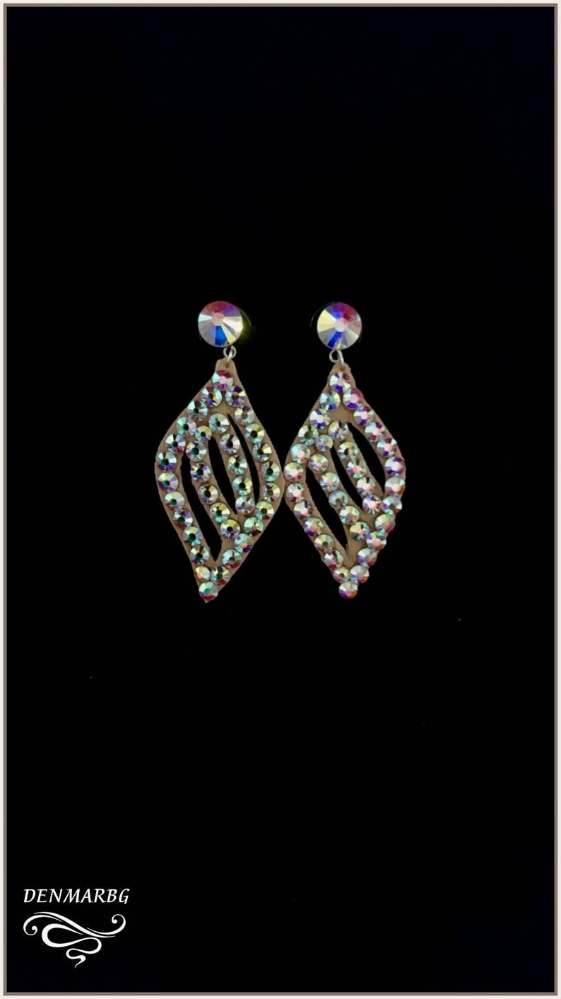 Ballroom dance competition jewelry Earrings rhinestone Etsy