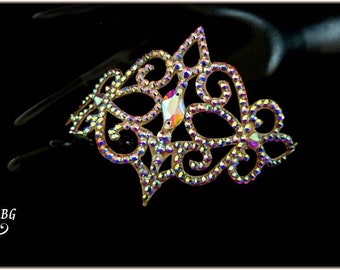 Ballroom jewelry, ballroom performance, dance wristband, dance bracelet, rhinestone dance cuff, ballroom smooth gown, latin dance accessory