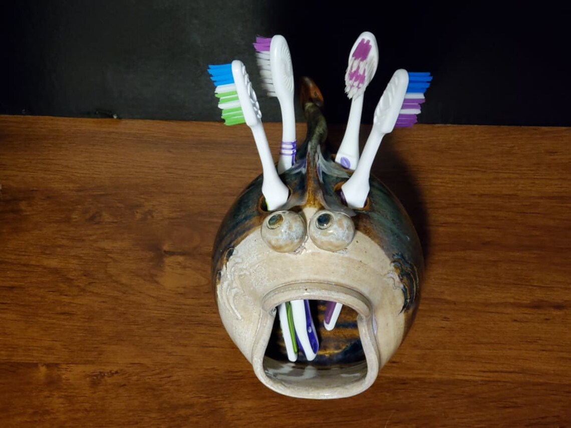 FishToothbrush HolderToothpaste HolderHand MadeStudio Etsy