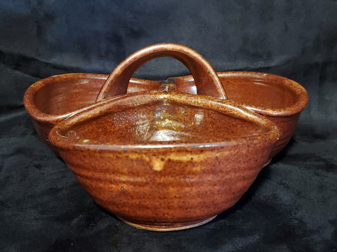 MCMCondiment Serving BowlsSet of 3HandledStonewareStudio Etsy