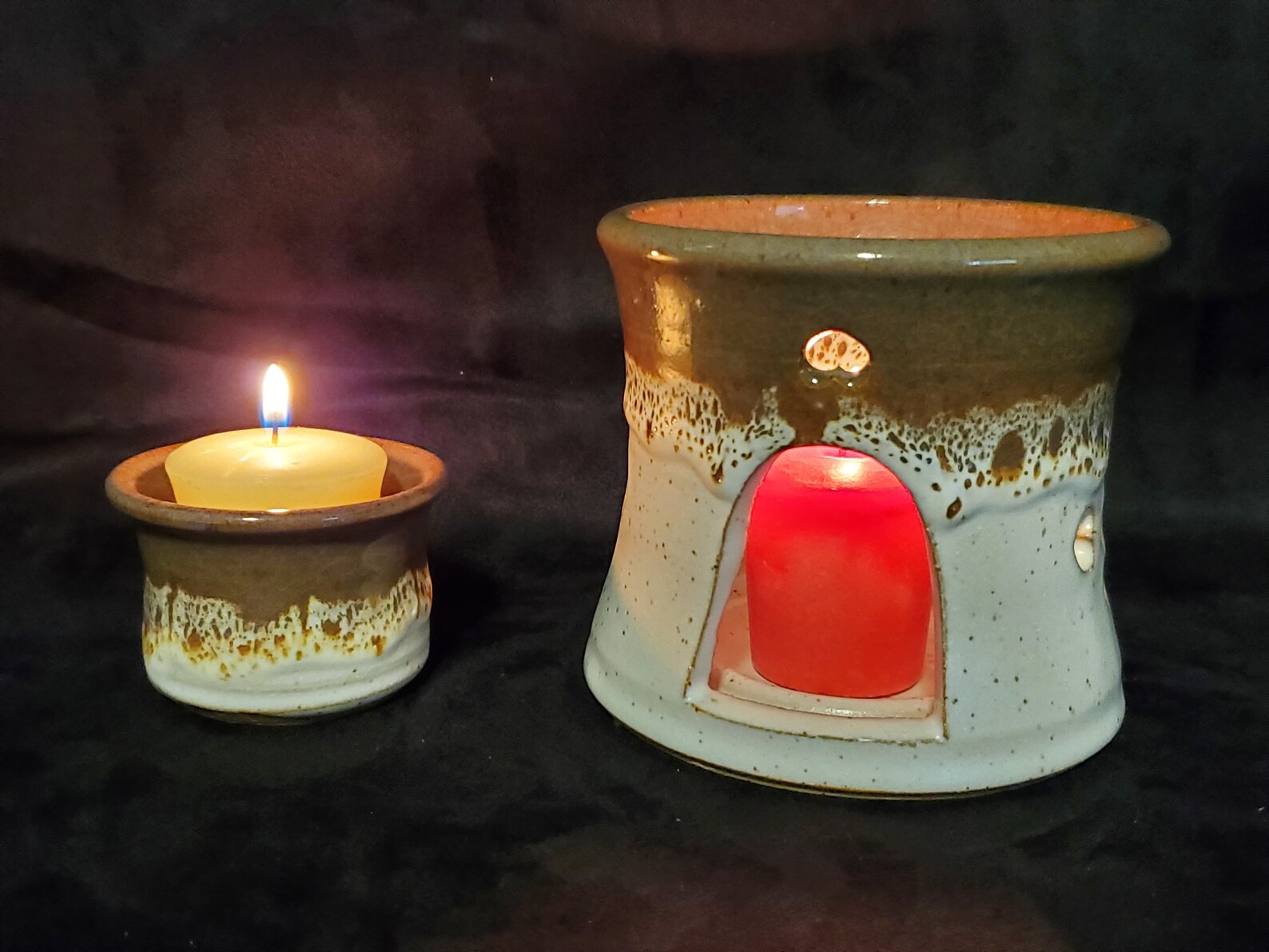 Set of 2 Luminary Candle Holder & Votive Candle Etsy