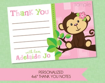 Monkey thank you | Etsy