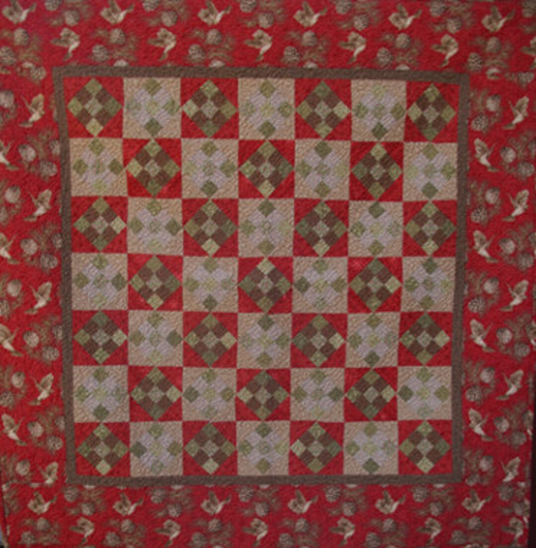 Winter Pines Quilt Pattern by Shopgirl Quilts - Etsy