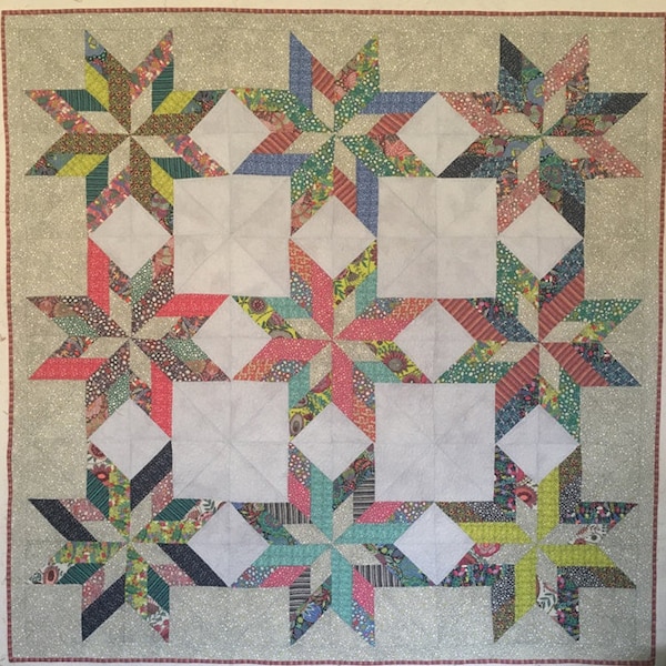 Gypsy Star Quilt Muster 58 "x 58"