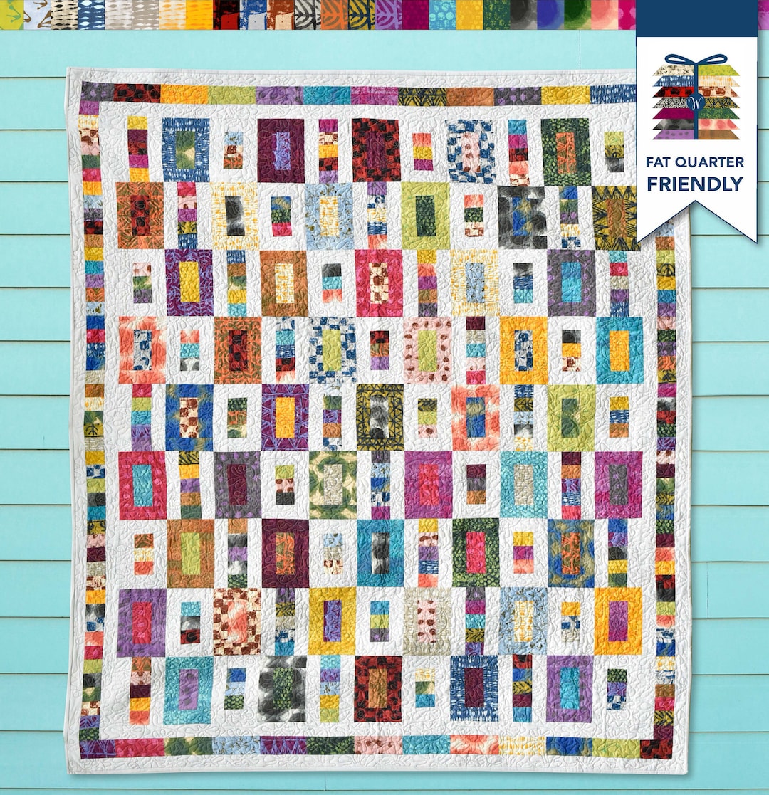 Crayon Box Quilt Pattern 62 X 74 Etsy
