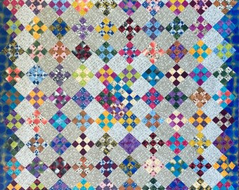Pieceful Thoughts quilt pattern 78" x 85"