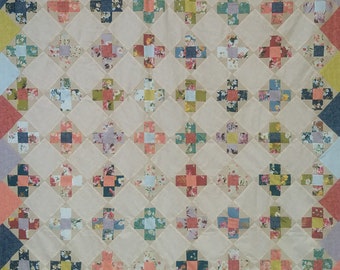 Flower Festival Quilt Pattern  64" x 72"