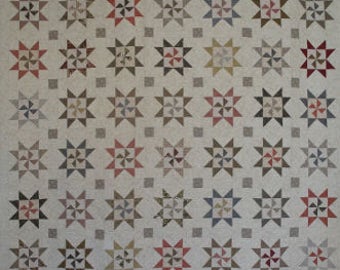 Lillian van Legacy Quilt patroon door Shopgirl Quilts - Riverbanks stoffen van Windham