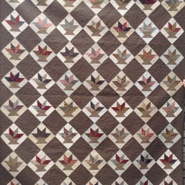 Cactus Basket Quilt Pattern by Shopgirl Quilts