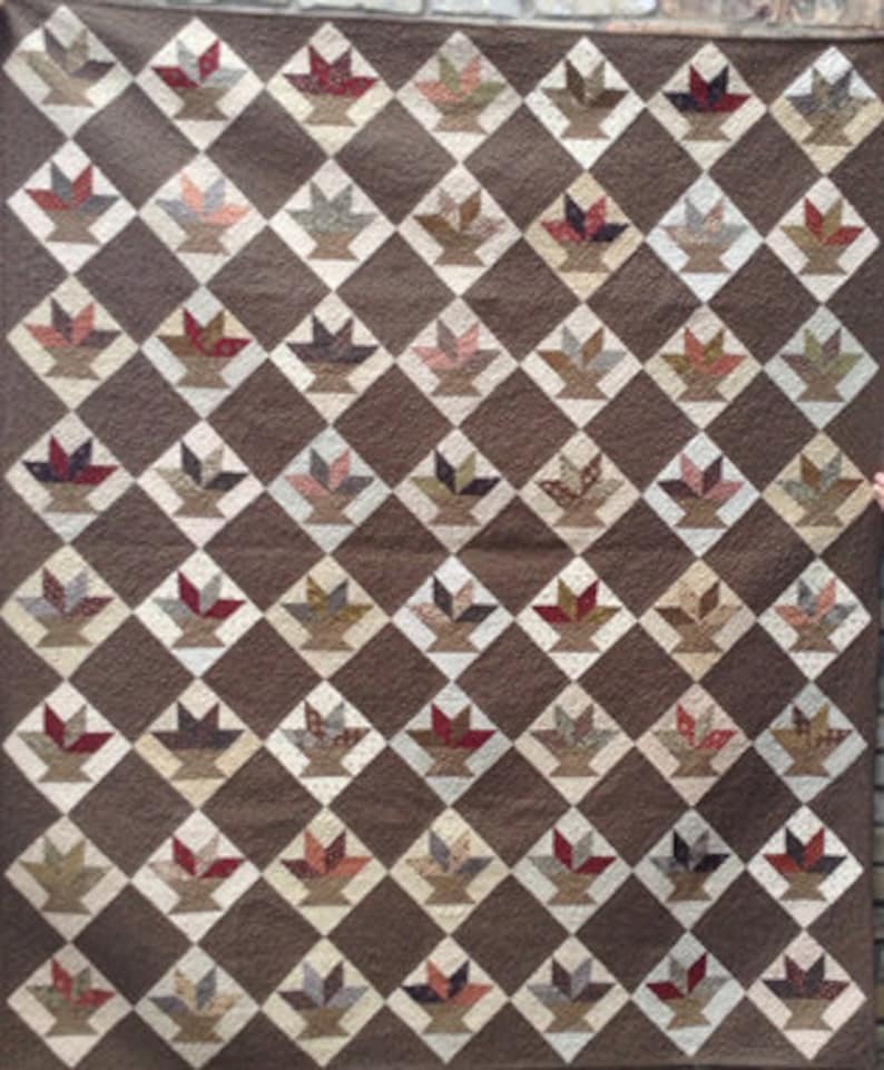 Cactus Basket Quilt Pattern by Shopgirl Quilts Etsy
