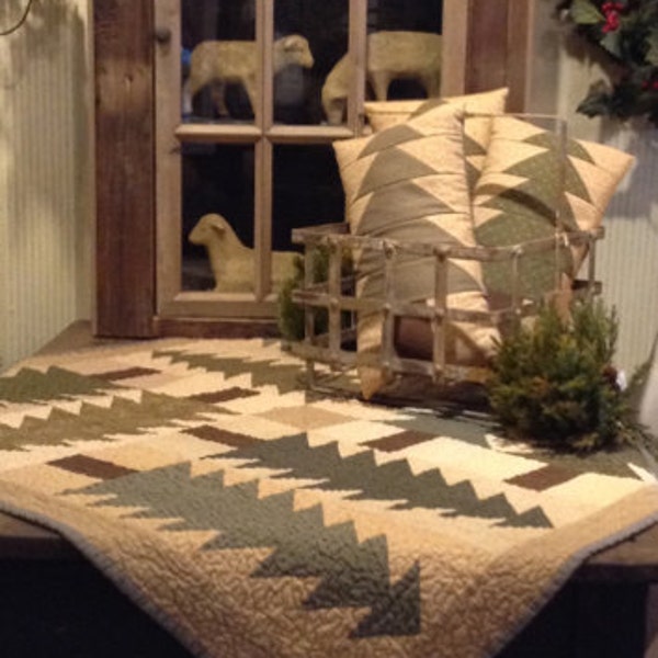 Evergreen Quilt Pattern by Shopgirl Quilts