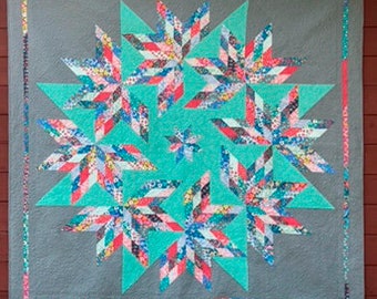 Star Dancer Quilt Pattern 83&quot; x 83&quot;