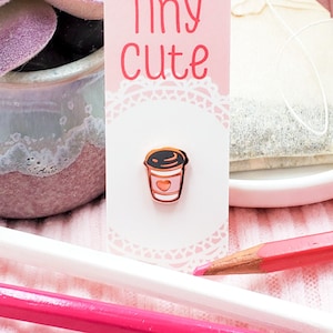Tiny Travel Coffee Enamel Pin