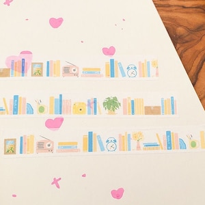 Bookshelf washi tape - 15mm