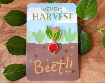 Épingle à émail dur de récolte de légumes de betterave