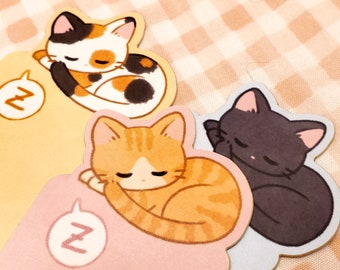 Sleepy Kitty Bookmarks