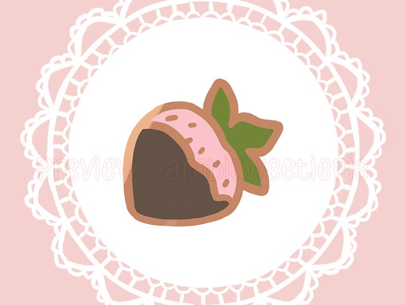 Tiny Chocolate Strawberry Enamel Pin