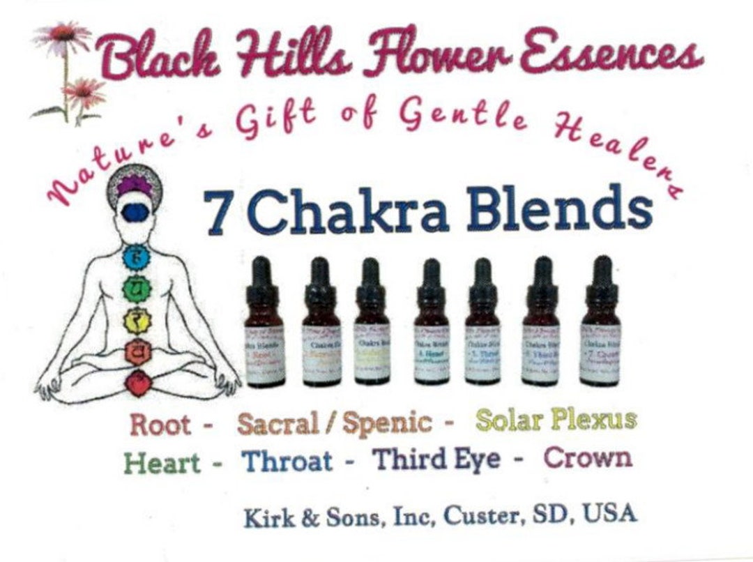 7 Chakra Essences Black Hills Flower Essences 7 Powerful Etsy