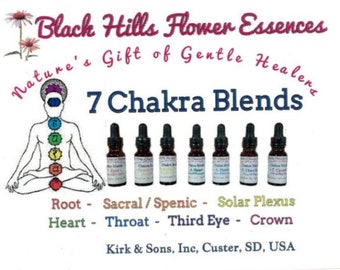 7 Chakra Flower Essence Blends – Black Hills, Energy Balancing