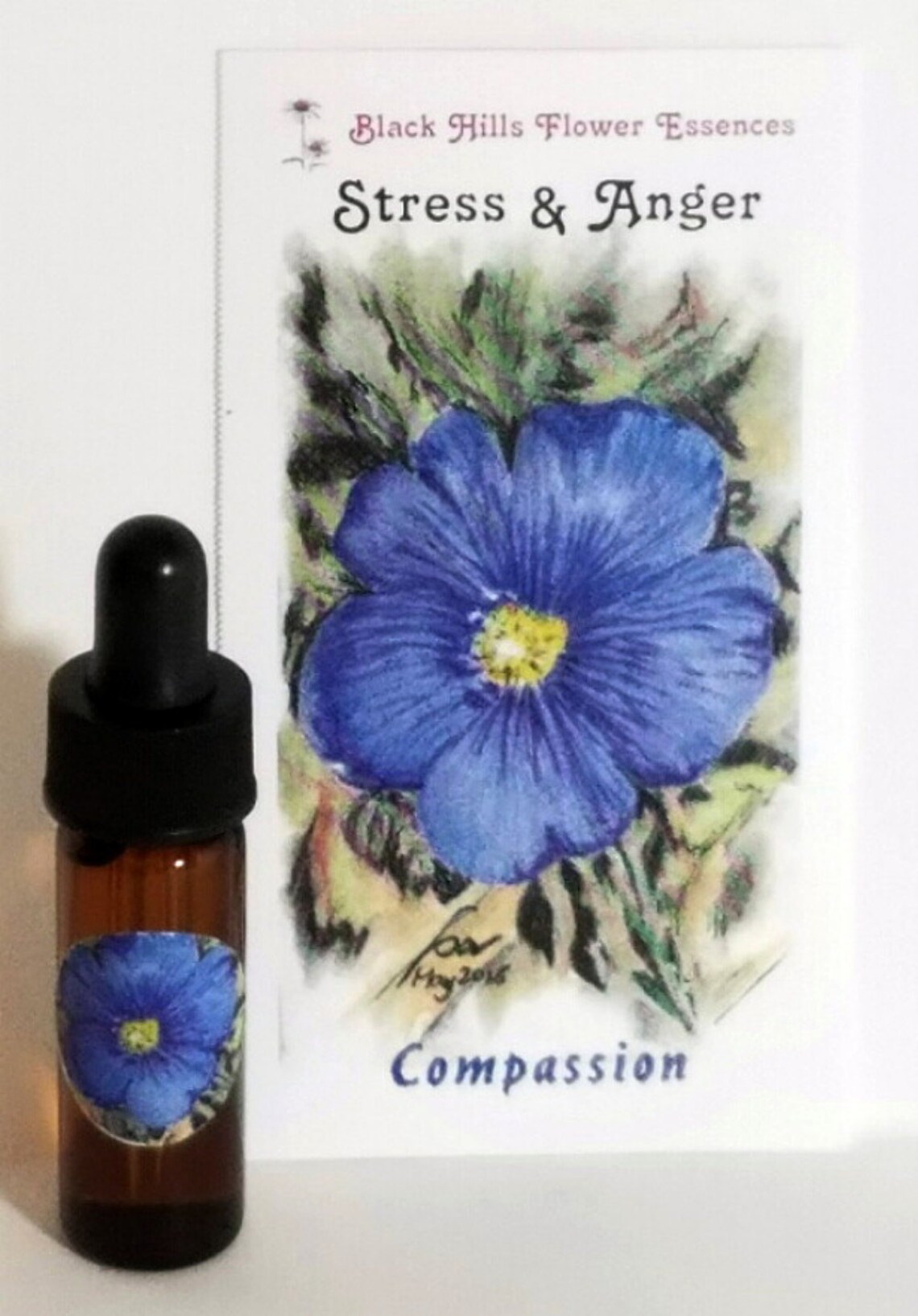 Flower Essences Stress & Anger Health Talisman Flower Etsy