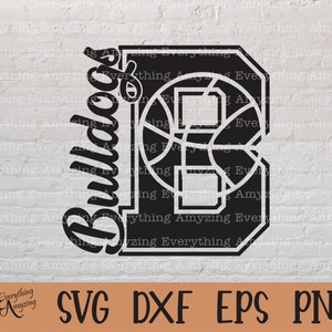 Bulldogs Basketball svg, Bulldogs Mascot svg, Bulldogs School Basketball, Bulldog Basketball svg, Cricut, Silhouette, svg, png, eps, dxf