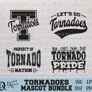 Tornadoes Mascot Bundle svg, Tornadoes School Spirit svg, Tornado Cheerleading svg, Tornadoes Gear, Cricut, Silhouette, svg, png, eps, dxf
