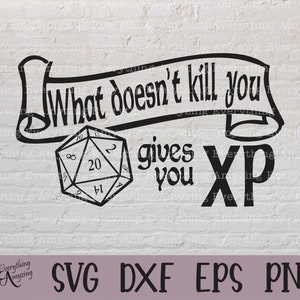 Cosa non ti uccide svg, DnD svg, Dungeons and Dragons svg, Dice DnD, Dice svg, Dungeon Master, Cricut, Silhouette, svg, png, eps, dxf
