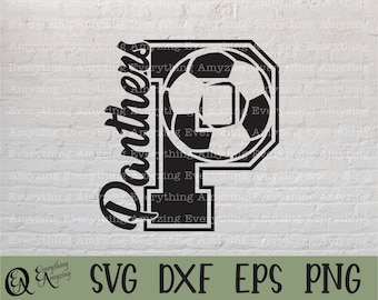 Panthers fotboll svg, Panthers maskot svg, Panthers skolfotboll, Panthers spirit, Panthers fotboll, Cricut, silhuett, svg, png, eps, dxf