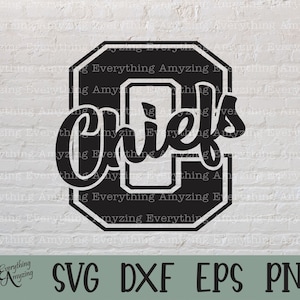 Chiefs svg, Chiefs Mascot svg, Chiefs School Spirit svg, Chiefs Cheerleading svg, Chiefs Team Gear, Cricut, Silhouette, svg, png, eps, dxf
