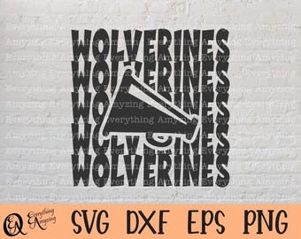 Wolverines Cheer, Wolverines Mascot svg, Wolverines School svg, Wolverines Cheerleader, Cheer Mom, Cricut, Silhouette, svg, png, eps, dxf