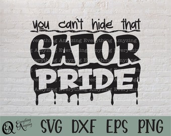 Gator Pride svg, Gators Mascot svg, Gators School Spirit svg, Gators Cheerleading svg, Gators svg, Cricut, Silhouette, svg, png, eps, dxf