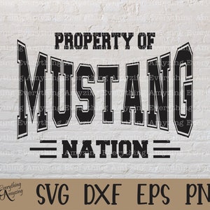 Mustang Nation svg, Mustangs Mascot svg, Mustangs School Spirit svg, Mustangs Cheerleading, Mustangs, Cricut, Silhouette, svg, png, eps, dxf