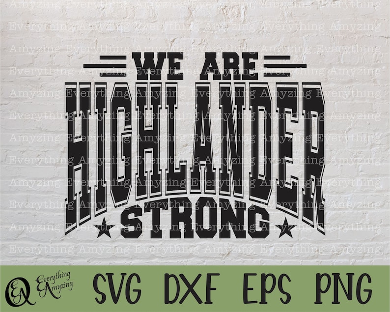 Highlander Strong Svg, Highlanders Mascot Svg, Highlander School Spirit ...