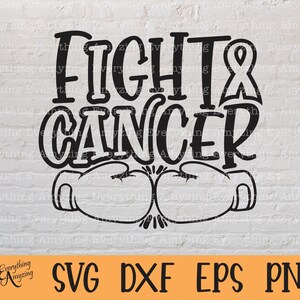 I CAN Fight Cancer svg, Cancer Awareness svg, Cancer Survivor svg, Nobody Fights Alone svg, Cancer, Cricut, Silhouette, svg, png, eps, dxf