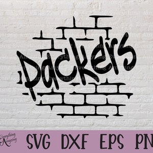 Packers Graffiti svg, Packers Mascot svg, Packer School Spirit, Packers High School, Team Gear svg, Cricut, Silhouette, svg, png, eps, dxf