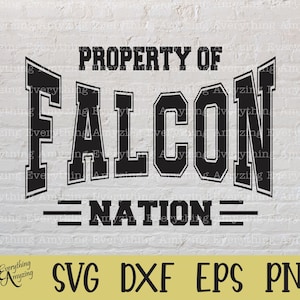 Falcon Nation svg, Falcons Maskottchen svg, Falcons School Spirit svg, Falcons Cheerleading, Falcons svg, Cricut, Silhouette, svg, png, eps, dxf