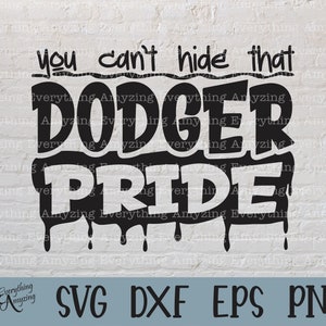 Dodger Pride svg, Dodgers Mascot svg, Dodgers School Spirit svg, Dodgers Cheerleading svg, Dodgers, Cricut, Silhouette, svg, png, eps, dxf