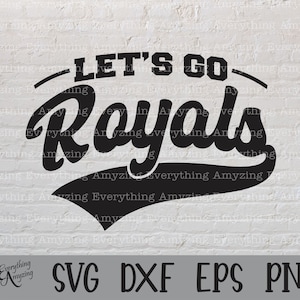 Laten we gaan Royals SVG, Royals mascotte SVG, Royals school geest SVG, Royals Cheerleading SVG, Royals, Cricut, silhouet, SVG, PNG, EPS, DXF