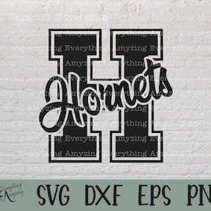 Hornissen svg, Hornissen Maskottchen svg, Hornissen Schule Geist svg, Hornissen Cheerleading, Hornissen Team Ausrüstung, Cricut, Silhouette, svg, png, eps, dxf