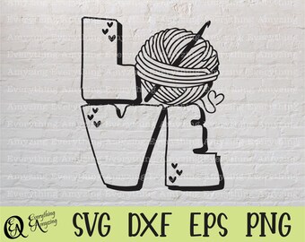 Crochet Love svg, Crochet svg, Knitting svg, Sewing svg, Hook, Yarn svg, Crocheting svg, Cricut svg, Silhouette svg, svg, png, eps, dxf