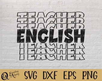 English Teacher svg, English Class svg, English Grammar svg, Teacher svg, English Teacher Life svg, Cricut, Silhouette, svg, png, eps, dxf