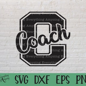 Entrenador svg, Entrenador universitario svg, Entrenador de secundaria svg, Entrenador de fútbol svg, Entrenador de béisbol svg, Entrenador, Cricut, Silueta, svg, png, eps, dxf