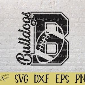 Bulldogs Football svg, Bulldogs Mascot svg, Bulldogs School Football, Bulldogs Spirit svg, Bulldogs, Cricut, Silhouette, svg, png, eps, dxf