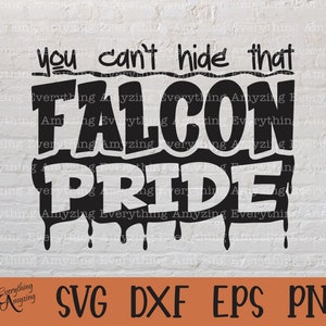 Falcon Pride svg, Falcons Maskottchen svg, Falcons School Spirit, Falcons Cheerleading svg, Falcons svg, Cricut, Silhouette, svg, png, eps, dxf