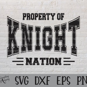 Knight Nation svg, Knights Mascot svg, Knights School Spirit svg, Knights Cheerleading, Knights svg, Cricut, Silhouette, svg, png, eps, dxf