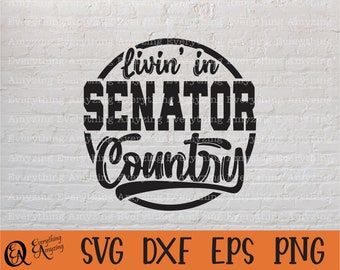 Senator Country svg, Senators Mascot svg, Senators School Spirit svg, Senator Cheer, Team Gear svg, Cricut, Silhouette, svg, png, eps, dxf